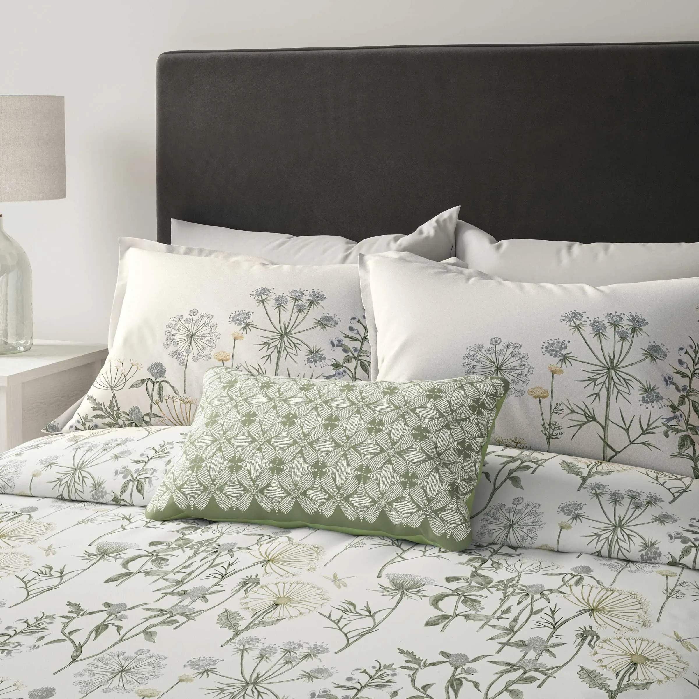 Double Duvet Cover Set - Silver, Cotton image