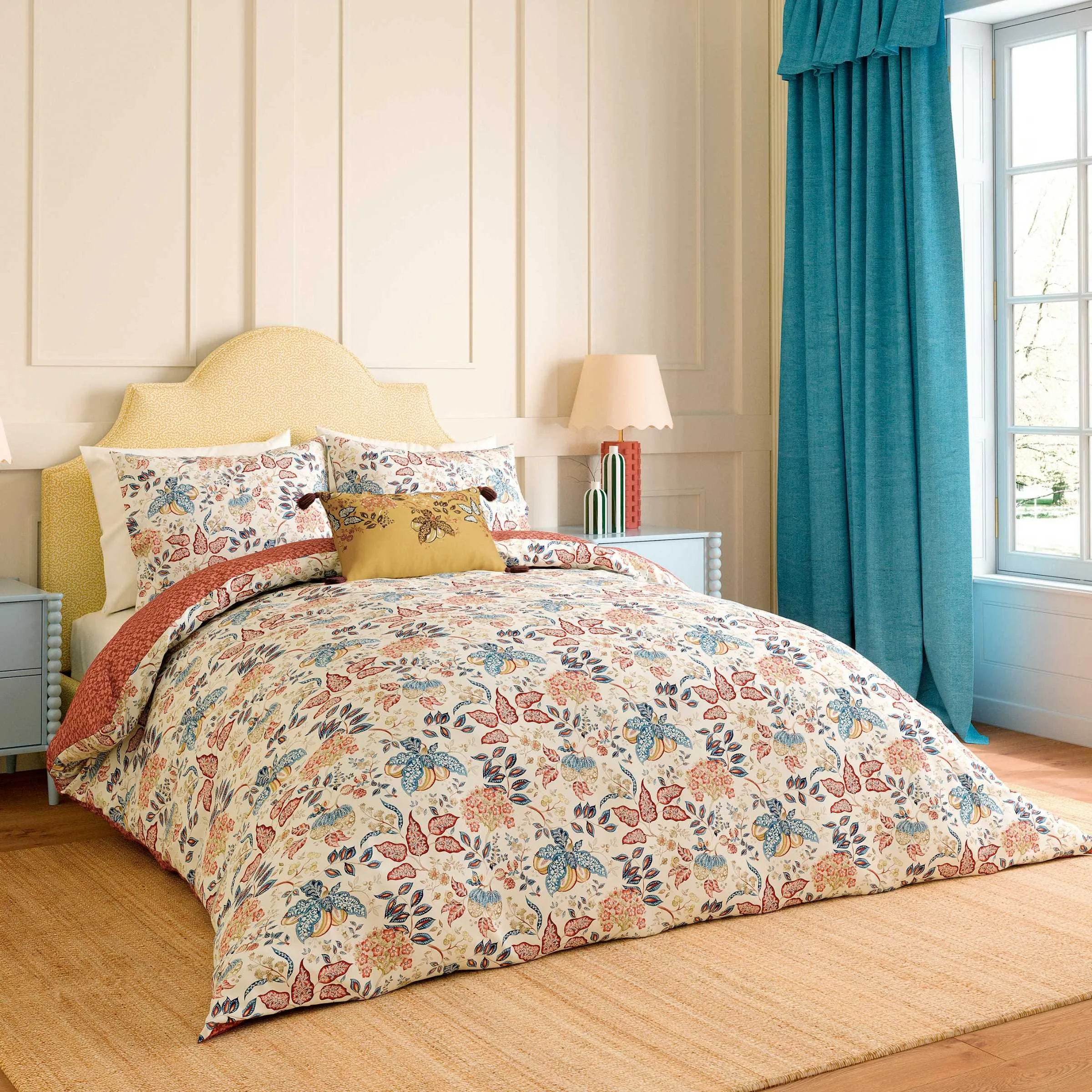 Double Duvet Cover Set with Cushion - Berry