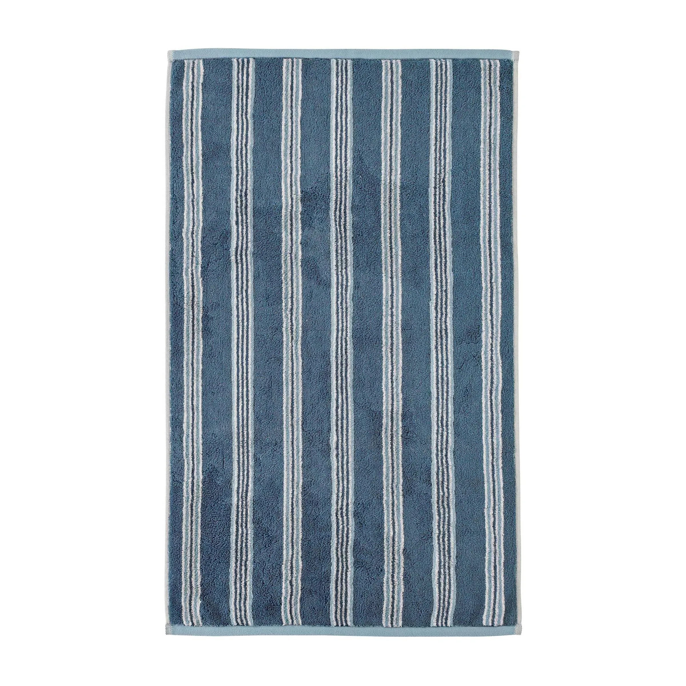 Hand Towel with Stripe Pattern - Midnight, Cotton image