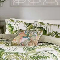 King Size Duvet Cover - Botanical Green, Cotton