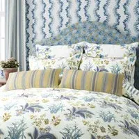 King Size Duvet Cover Set - Indigo, Cotton Sateen