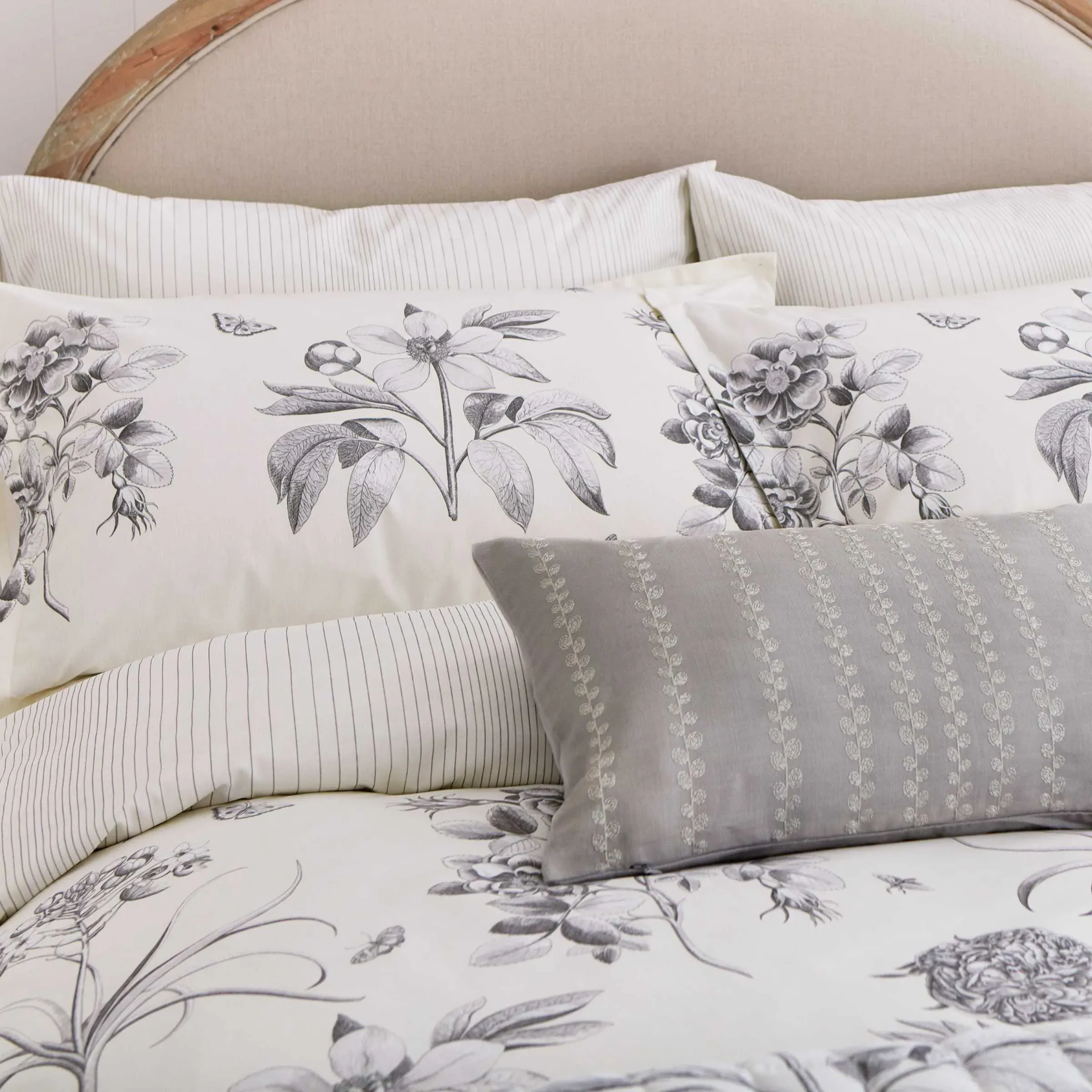 King Size Duvet Cover Set - Ivory, Cotton