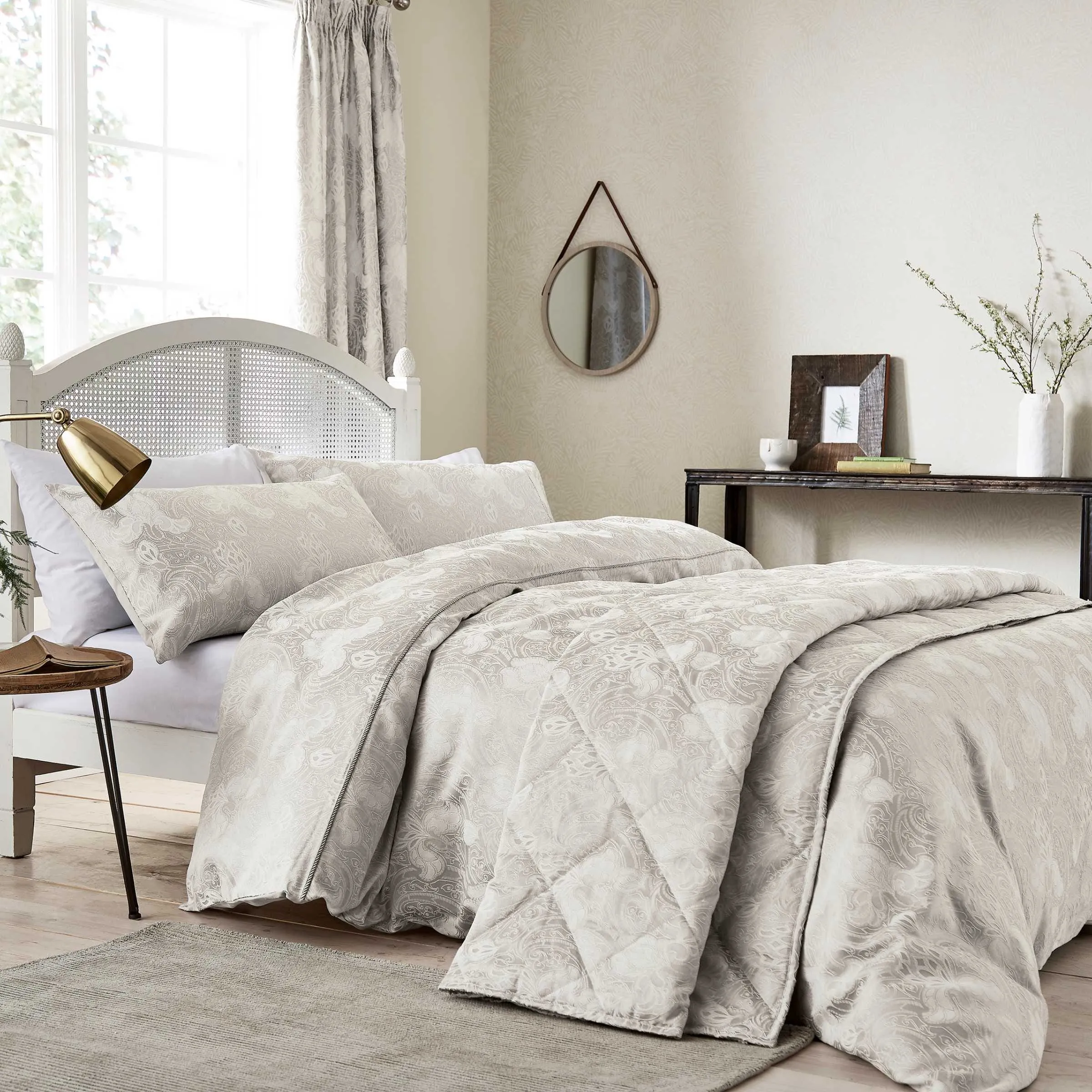 King Size Duvet Cover Set with Pillowcases - Cashmere