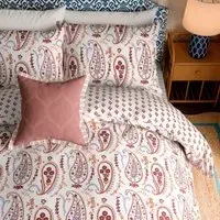 Kingsize Duvet Cover Set - Pink, Cotton
