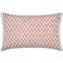 Rectangular Cushion with Floral Print - Pink, Cotton