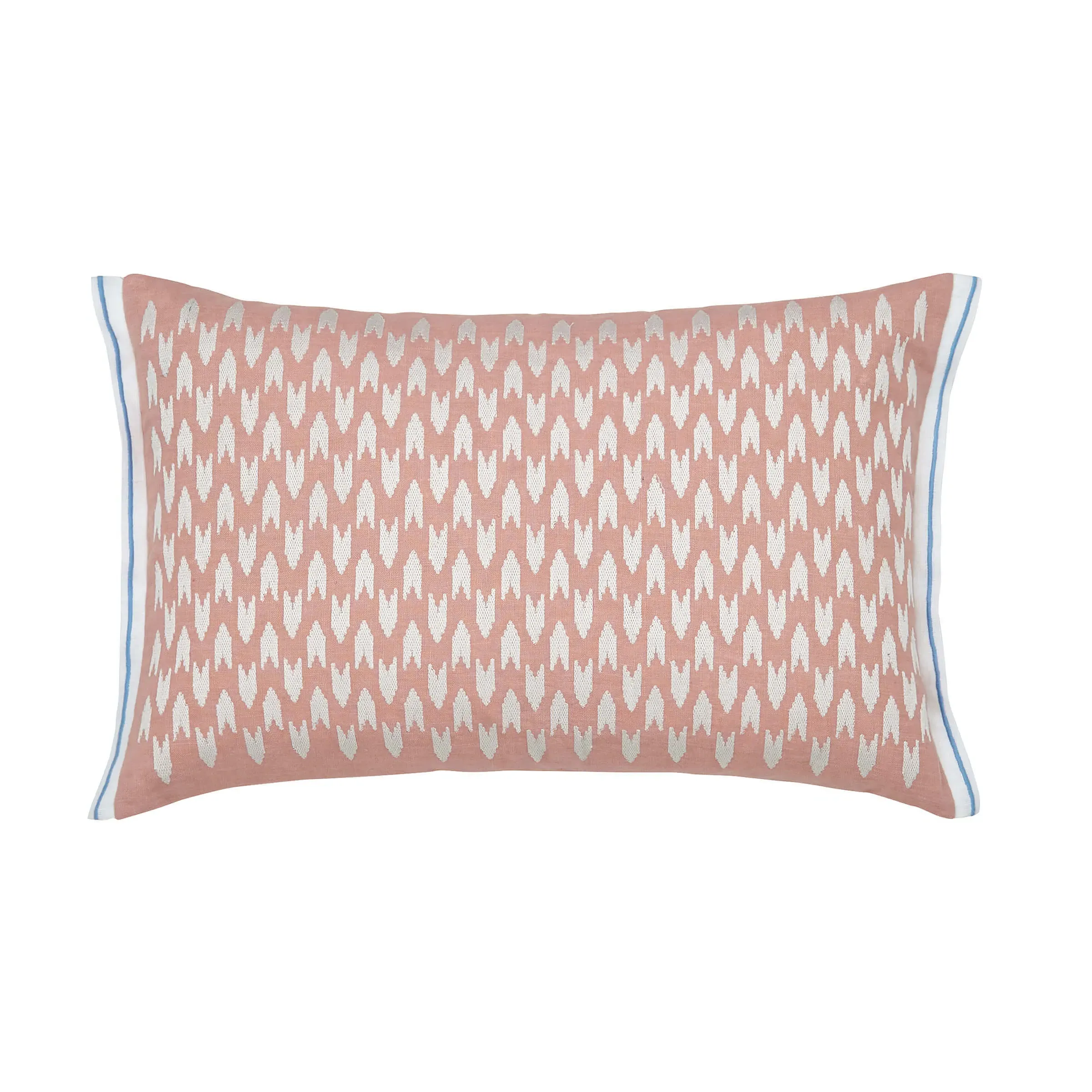 Rectangular Cushion with Floral Print - Pink, Cotton image