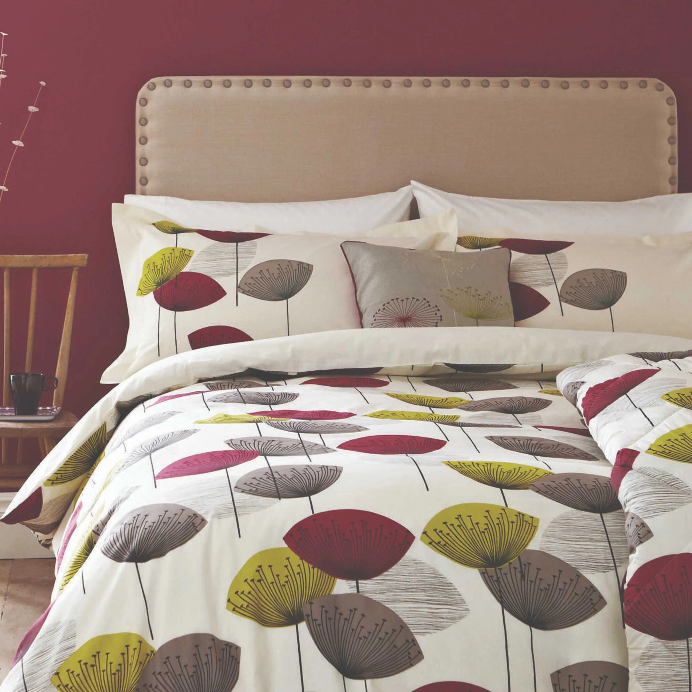 Single Duvet Cover Set - Blackcurrant, Cotton image