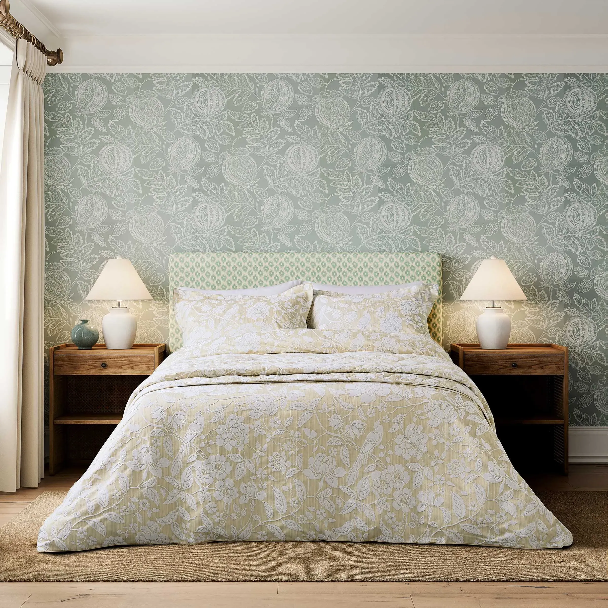 Single Duvet Cover Set - Gold, Cotton