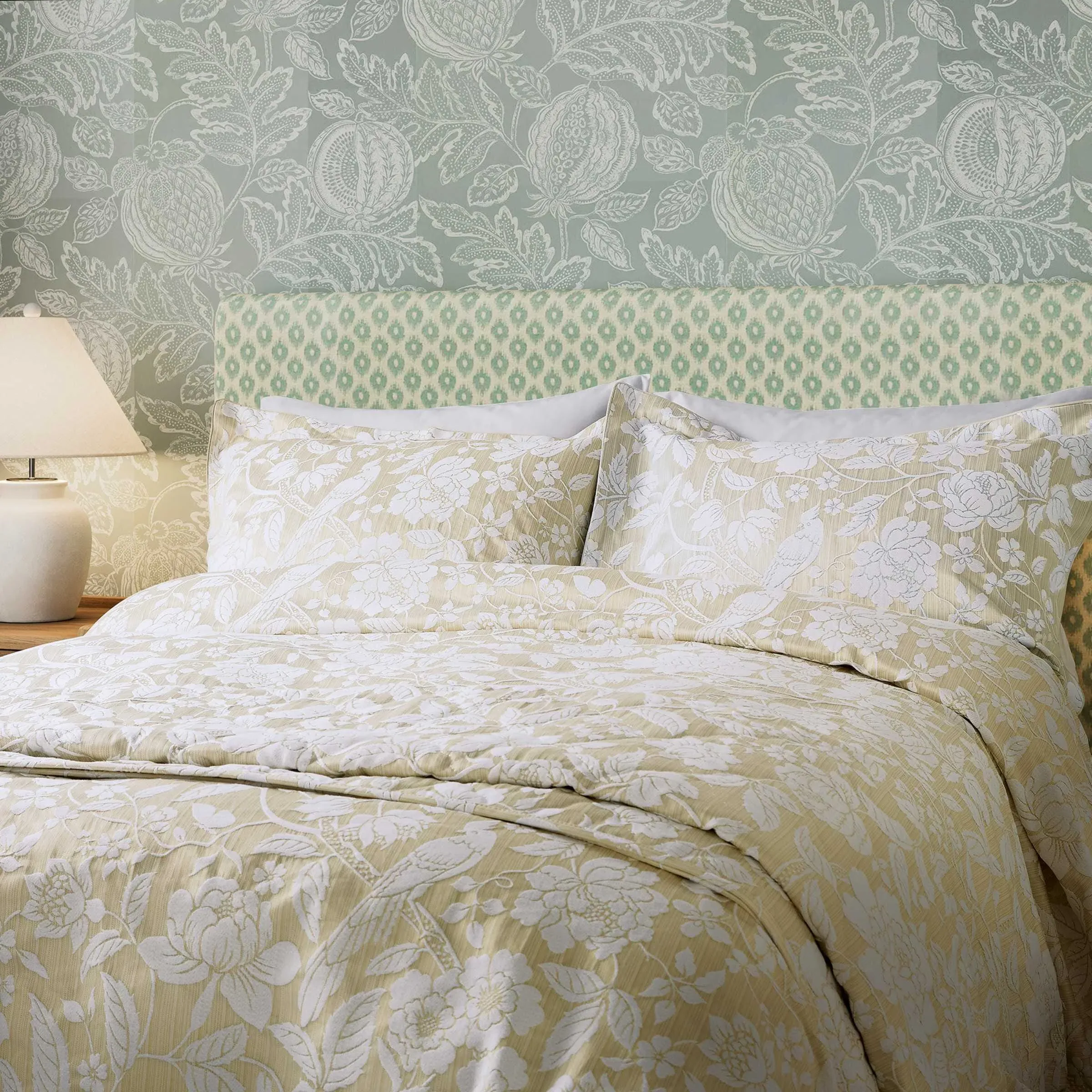 Single Duvet Cover Set - Gold, Cotton