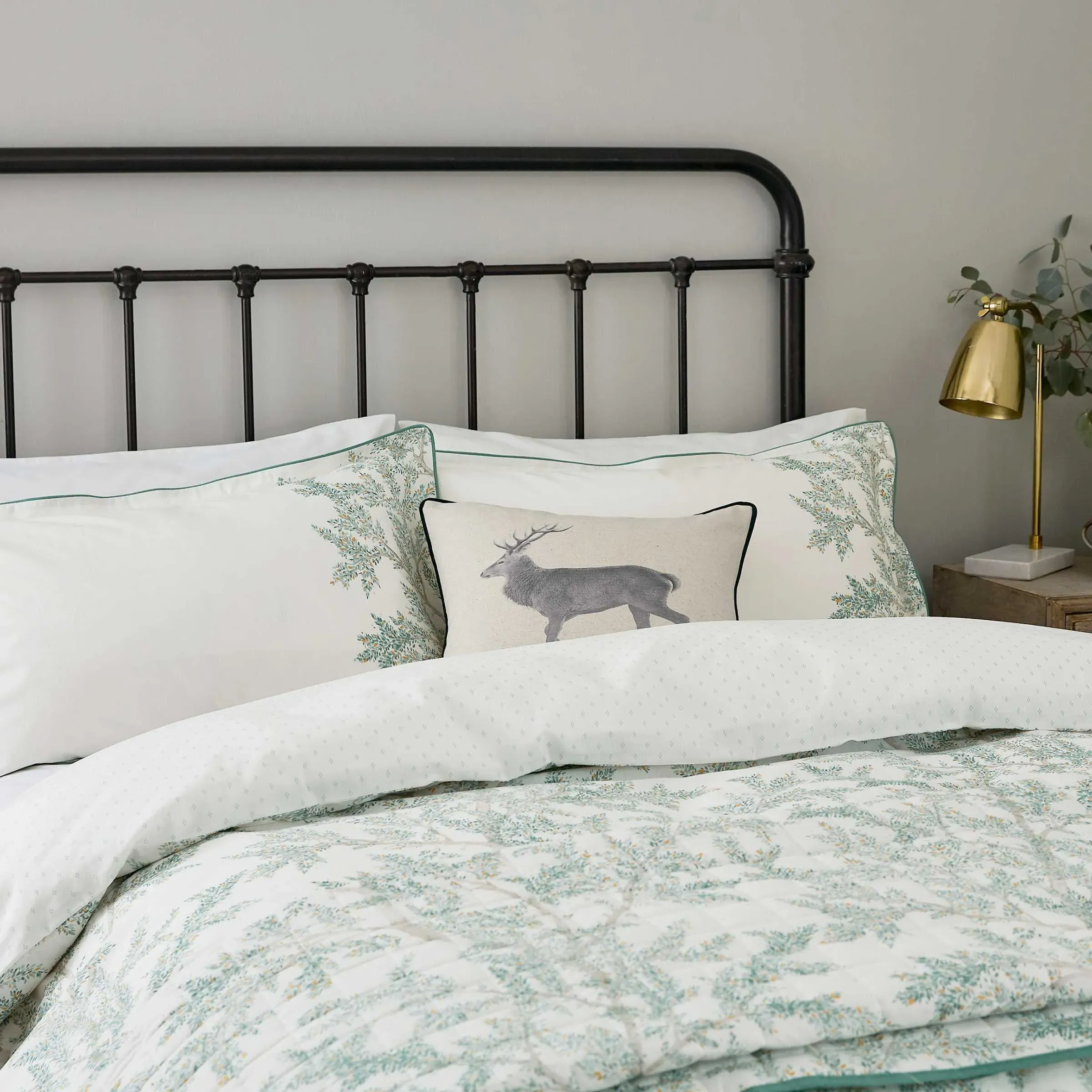 Single Duvet Cover Set with Pillowcase - Green image