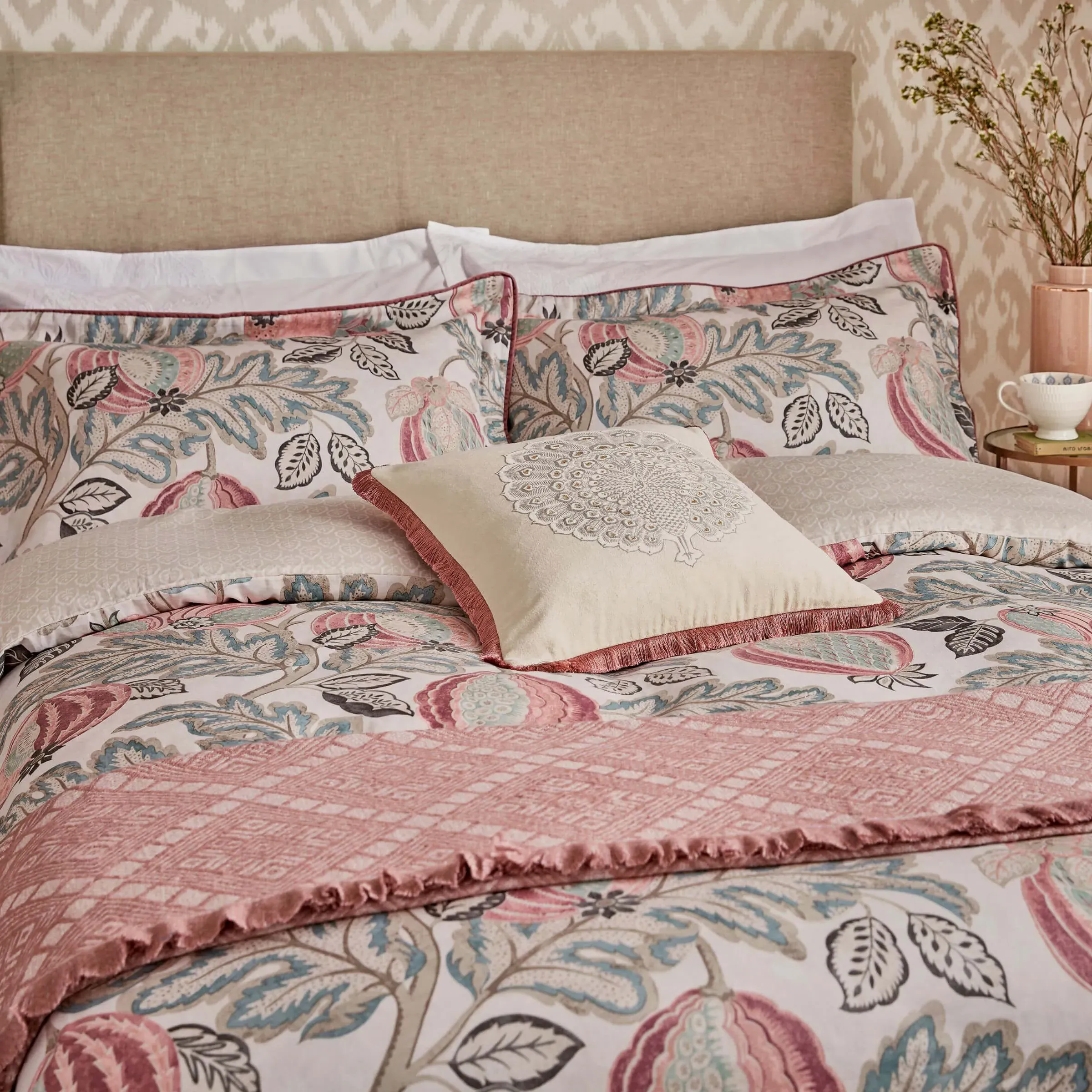 Super King Duvet Cover Set - Blush, Cotton image