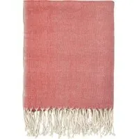 Woven Throw with Tassels - Multi, Cotton