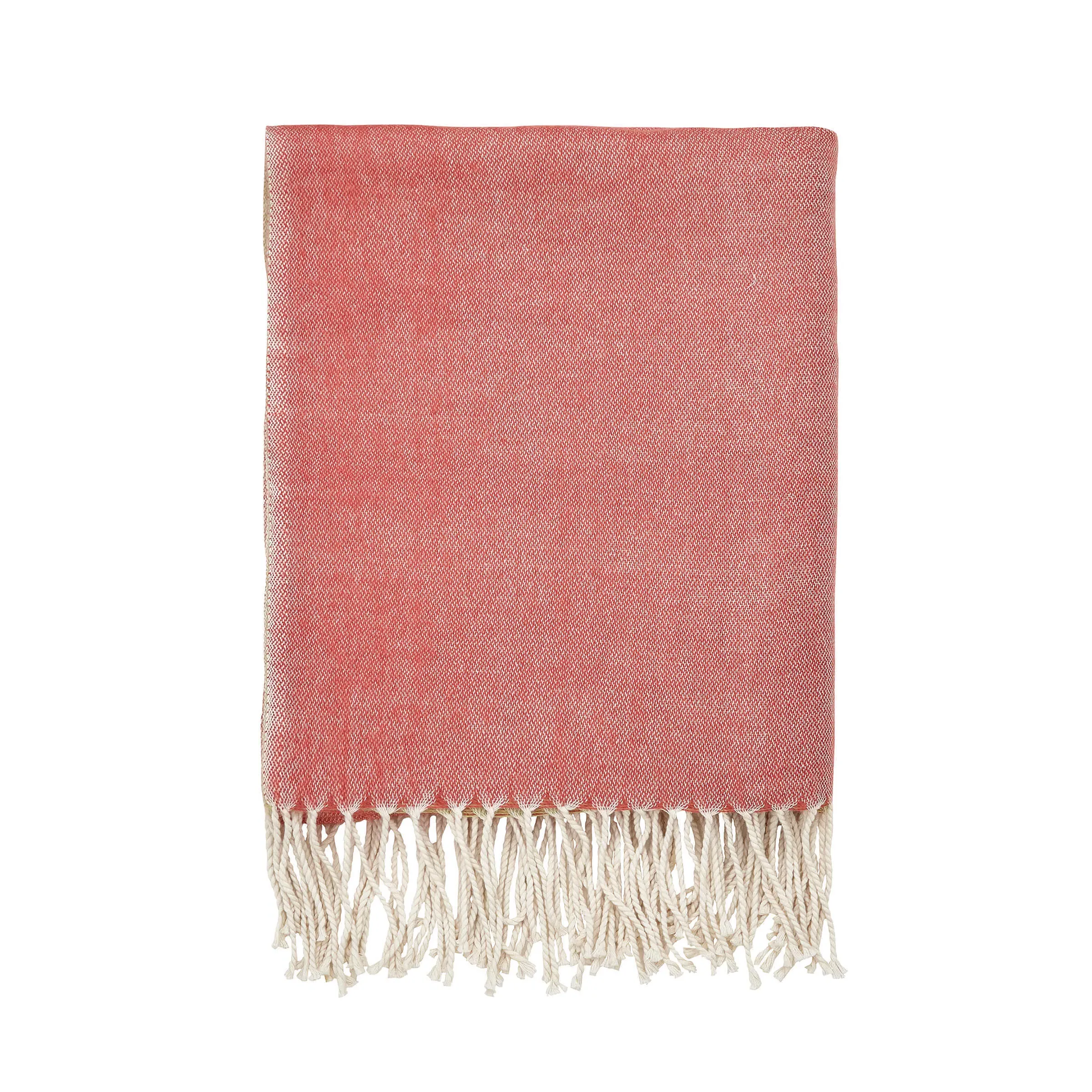 Woven Throw with Tassels - Multi, Cotton image