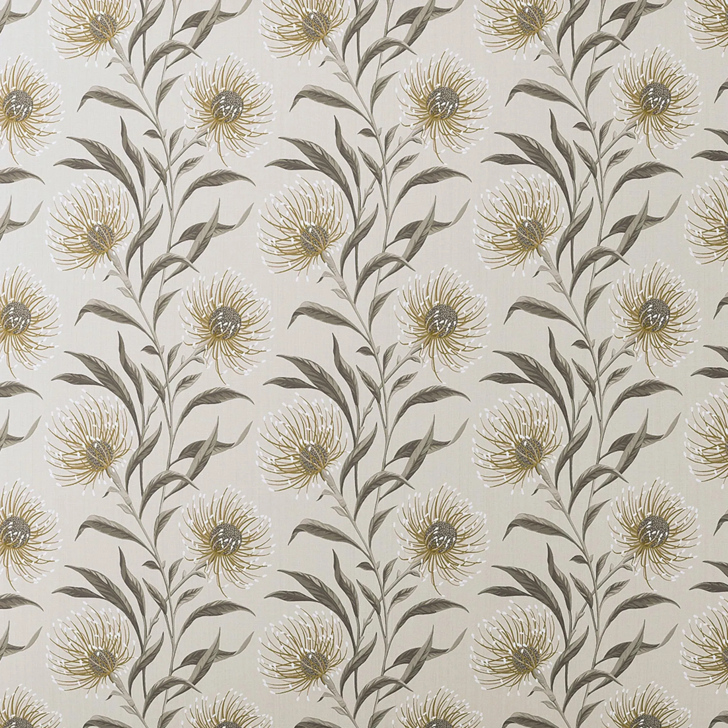 Square Cushion with Embroidered Border - Hay