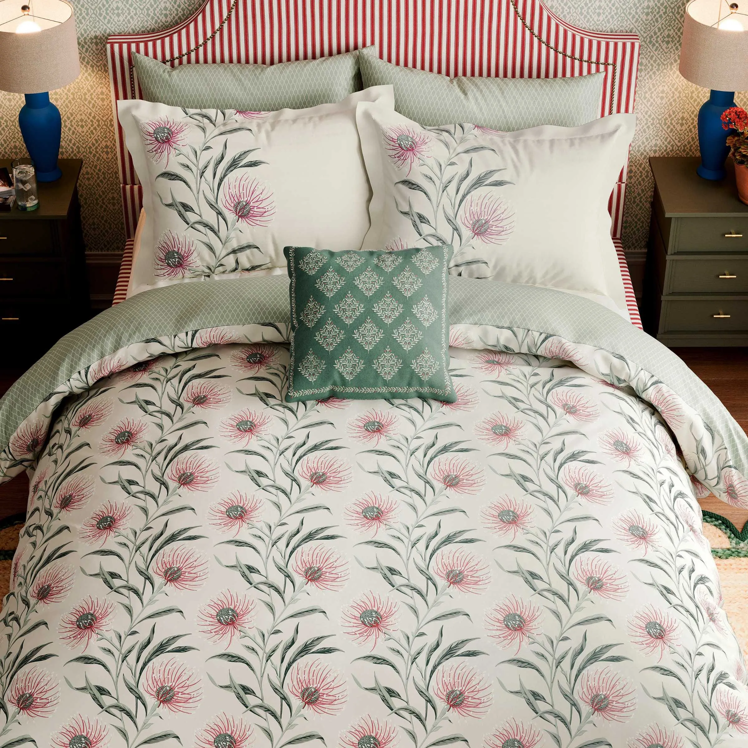 Super King Duvet Cover Set - Fuschia, Cotton image