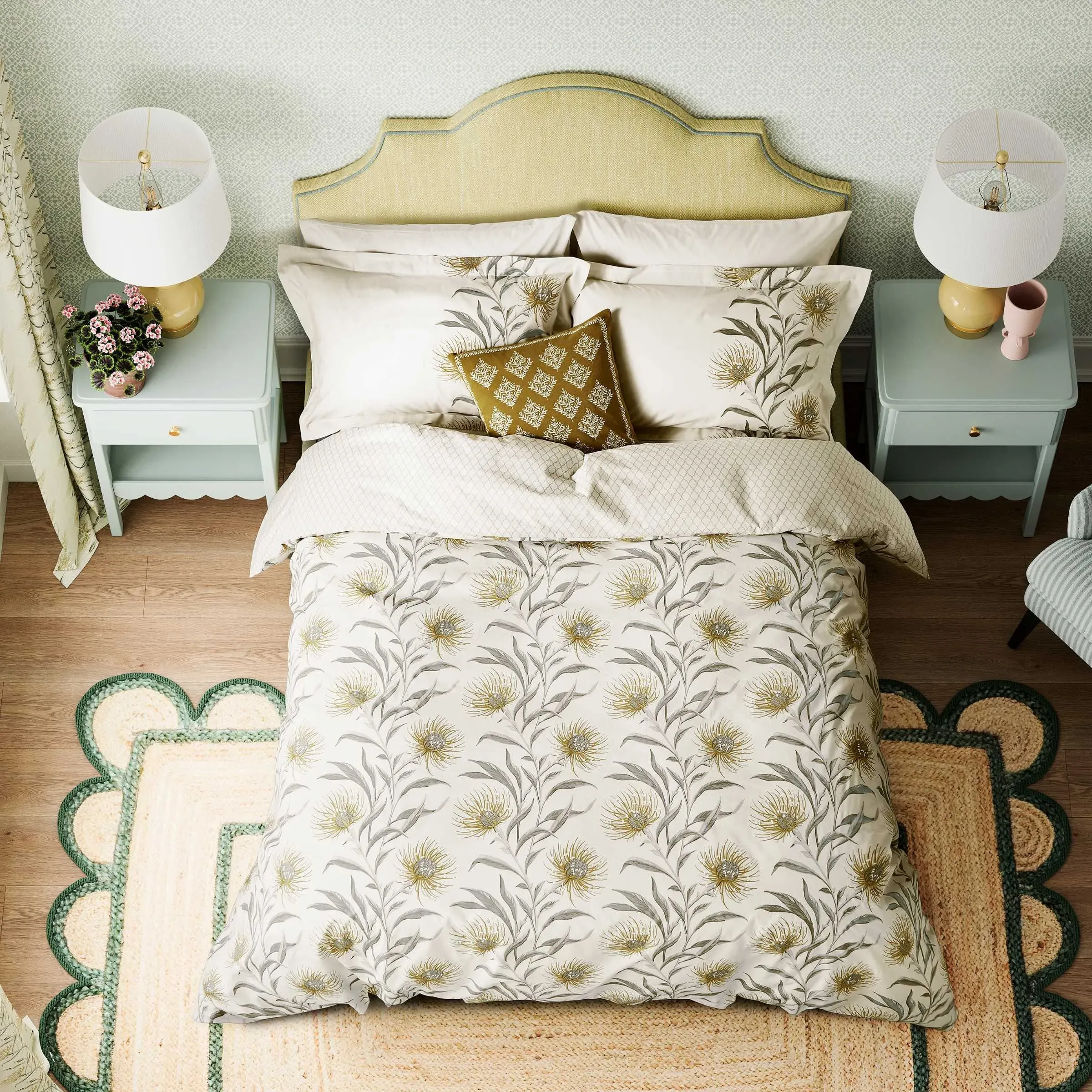 Super King Duvet Cover Set - Hay, Cotton