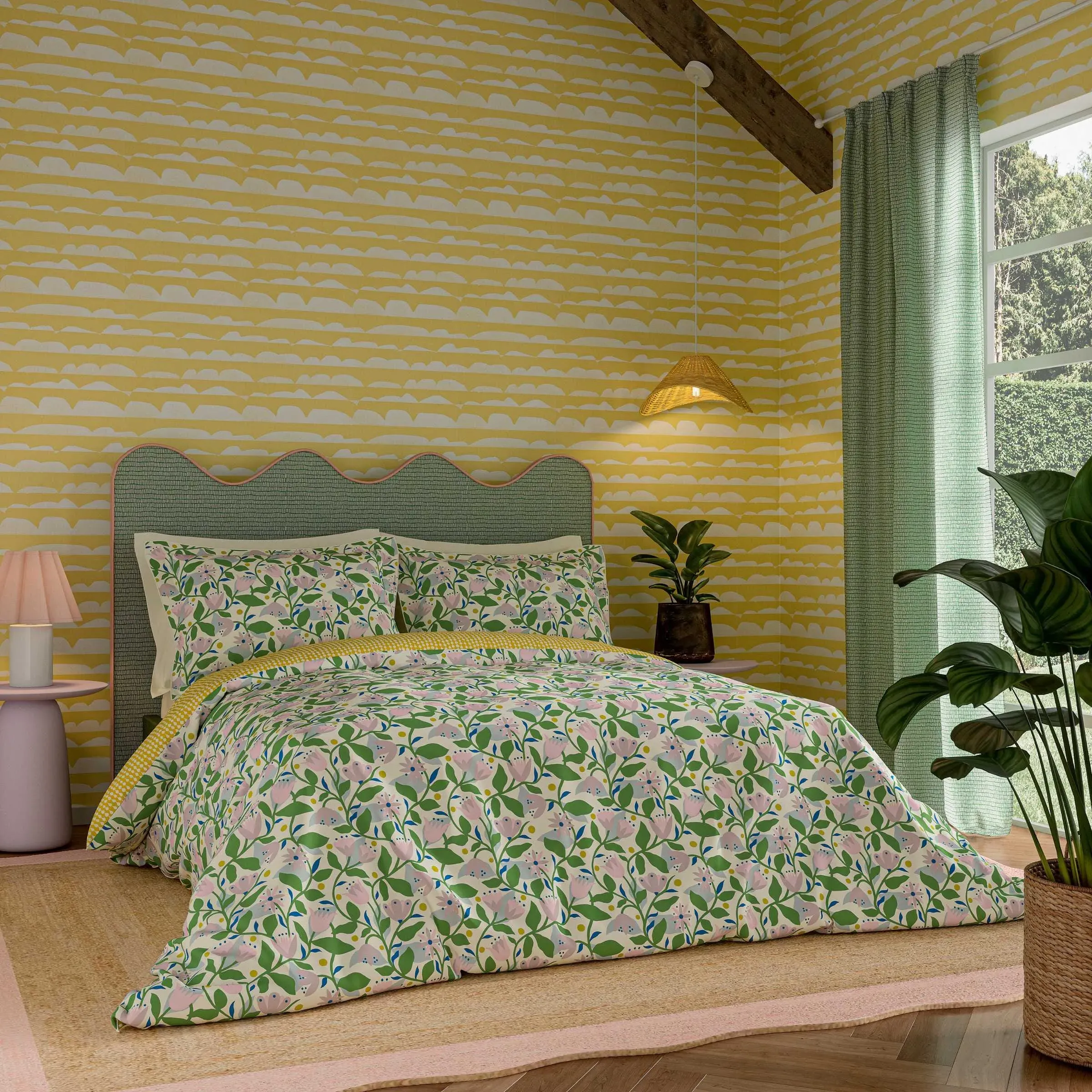 Double Duvet Cover Set - Lavender, Cotton