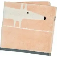 Guest Towel with Fox Motif - Blush, Cotton