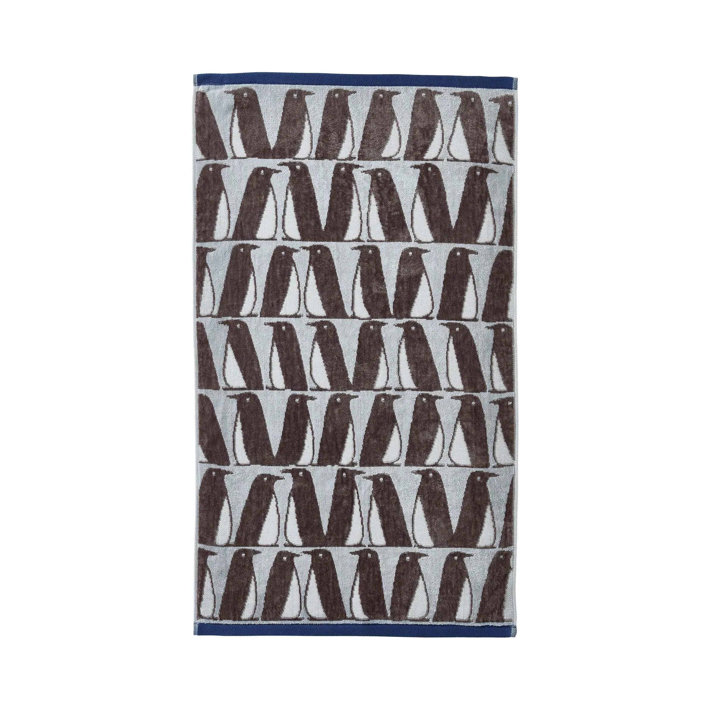 Guest Towel with Penguin Motifs - Ice Grey, Cotton image
