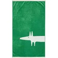 Hand Towel with Fox Design - Mint, Cotton