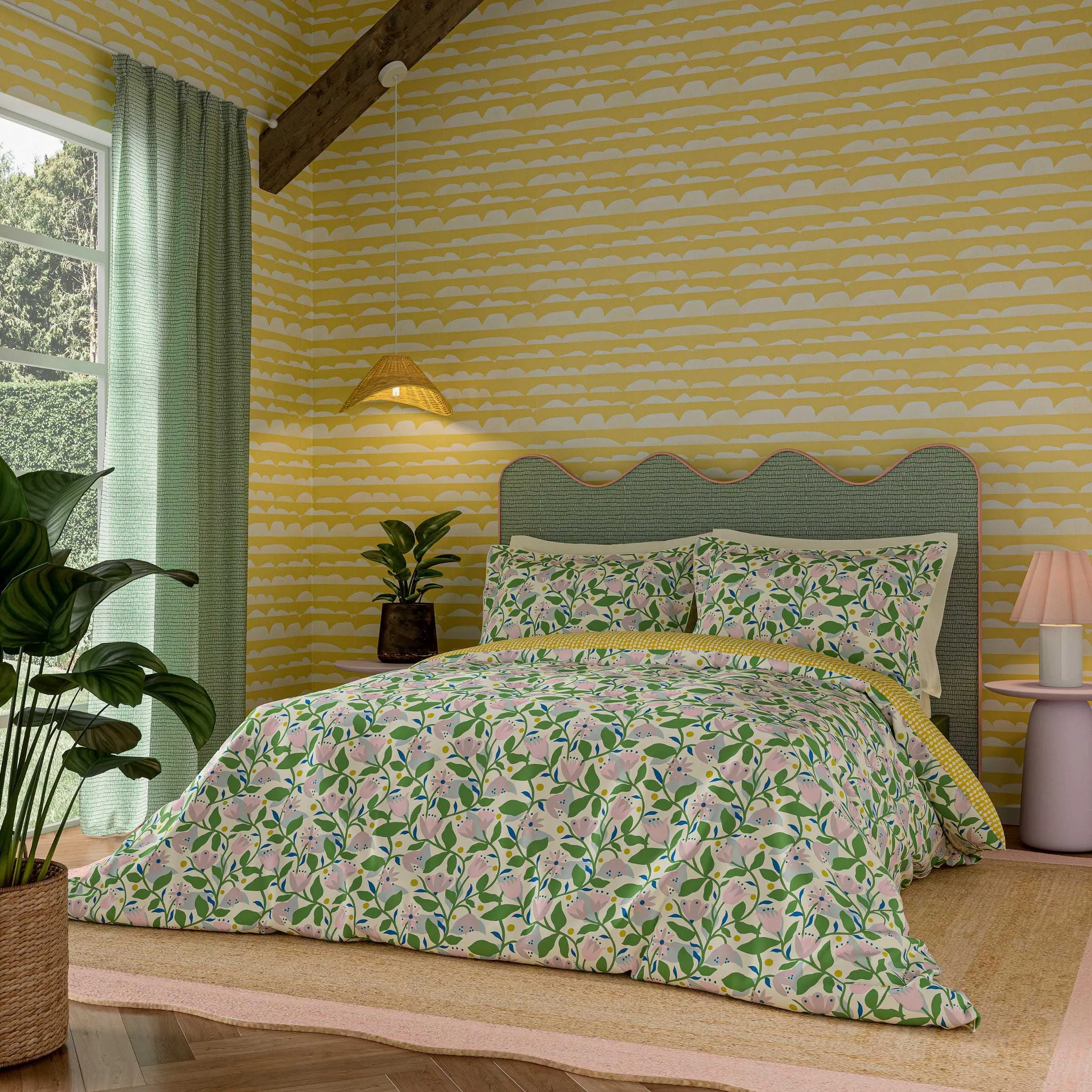 King Size Duvet Cover Set - Lavender, Cotton