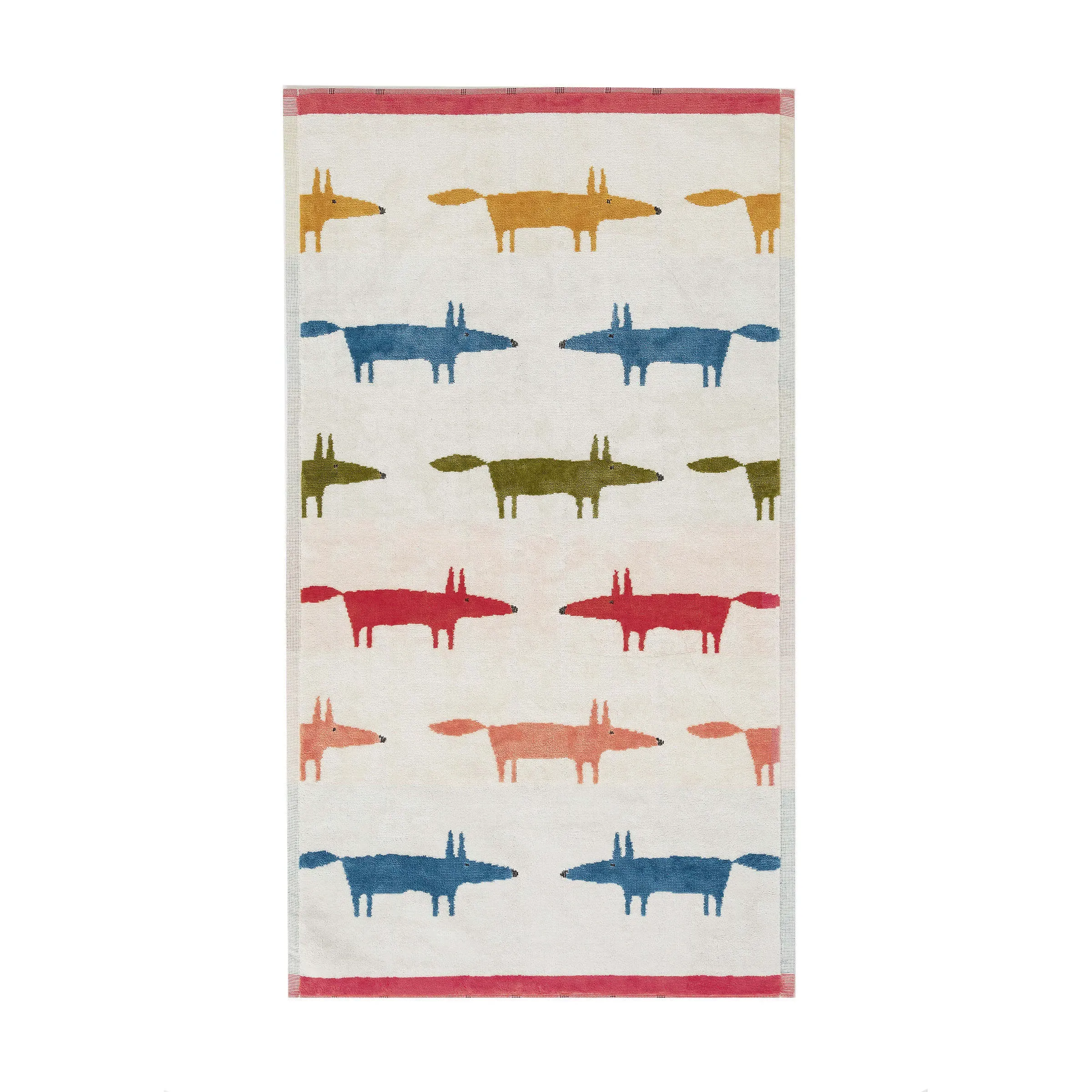 Mr Fox Birthday Bath Sheet - Multi, Cotton