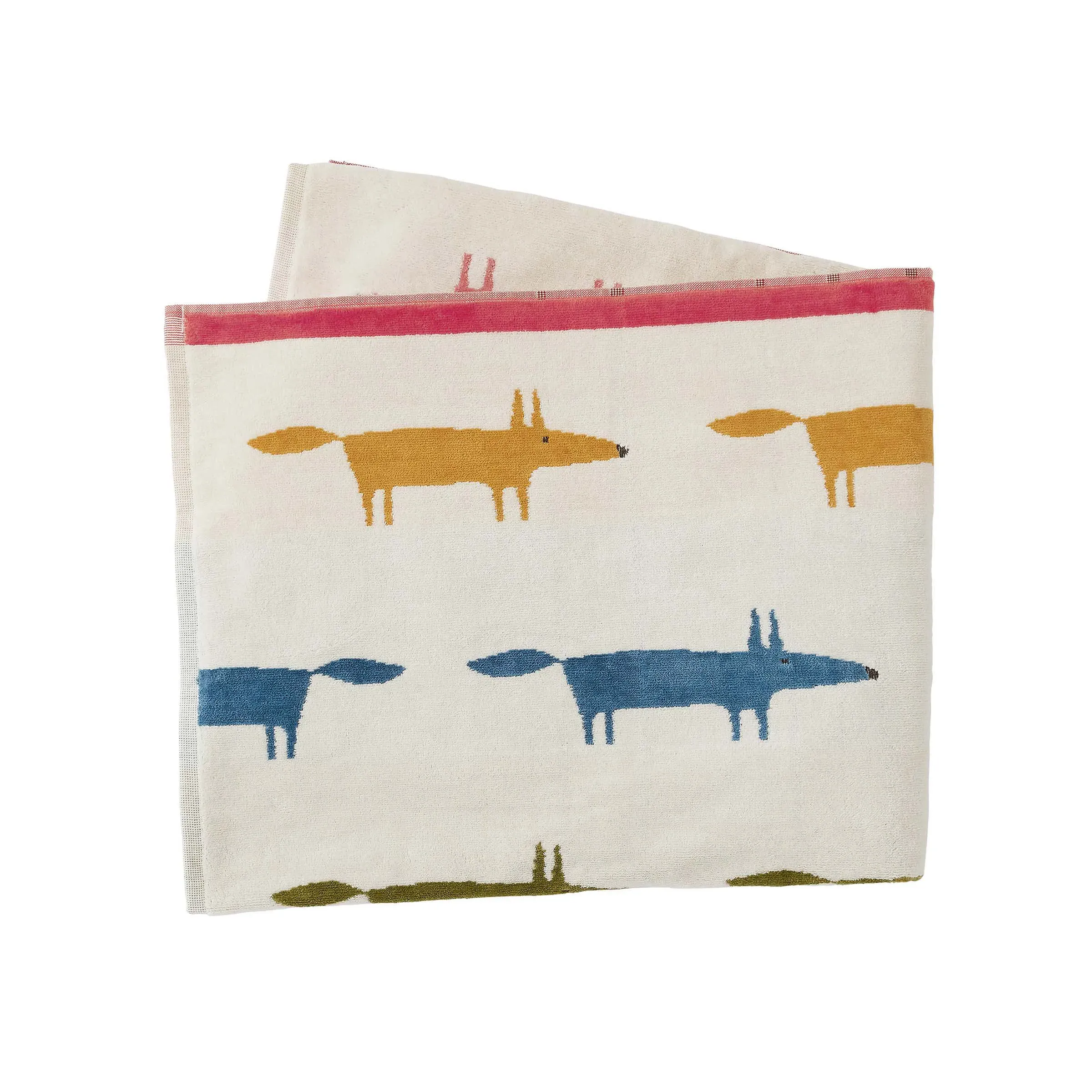 Mr Fox Birthday Bath Towel - Multi, Cotton