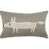 Mr Fox Cushion - Silver, Knitted Cotton