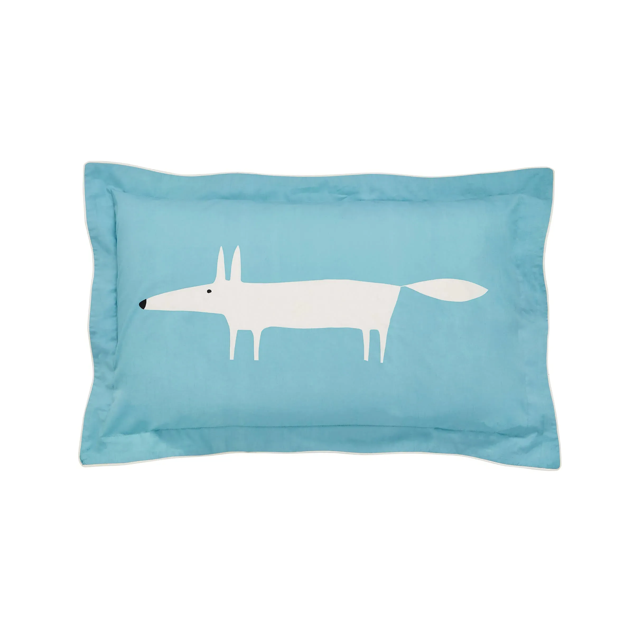 Oxford Pillowcase with Piping - Teal, Cotton