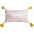 Rectangular Cushion with Tassels - Milkshake, Cotton