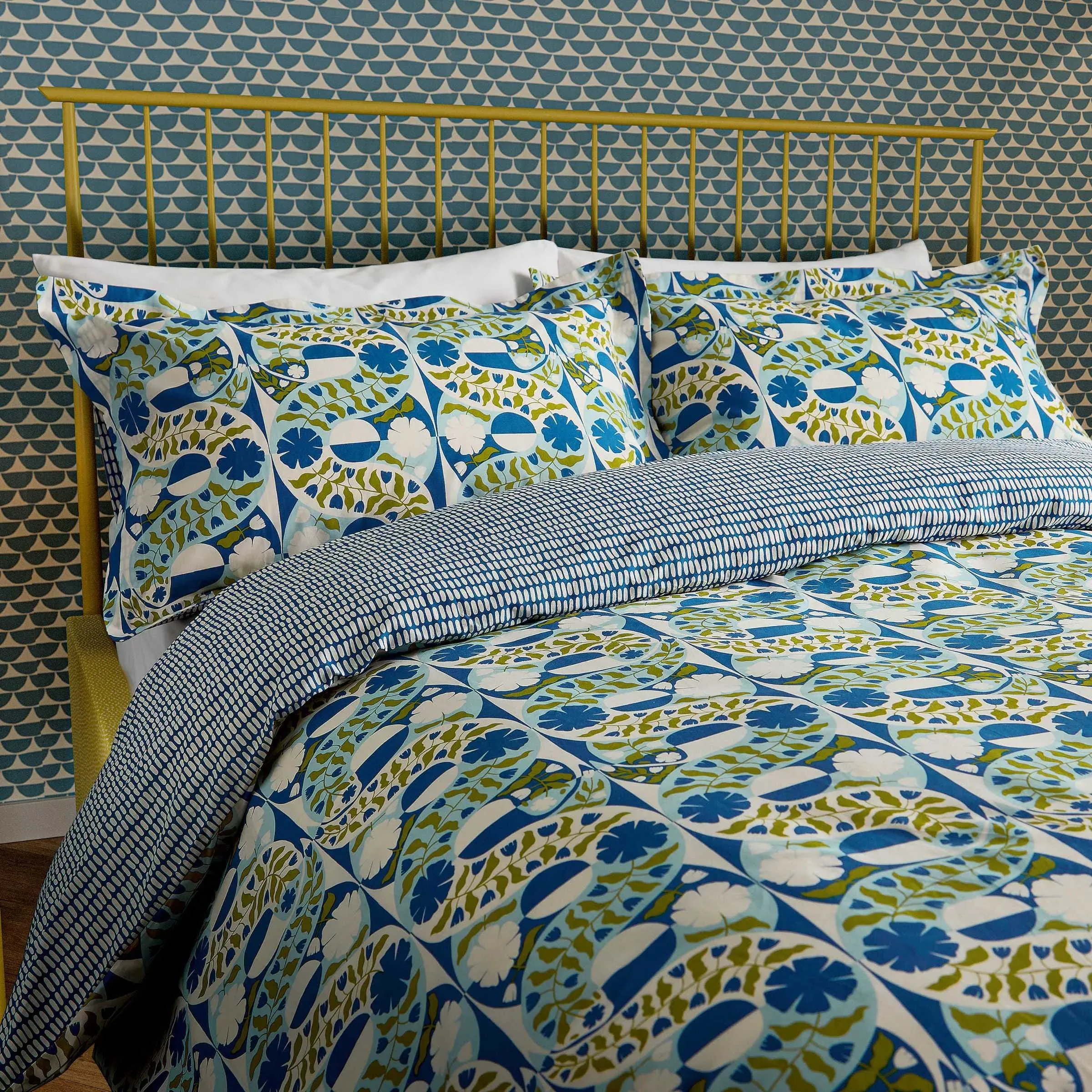 Single Duvet Cover Set - Indigo, Cotton image