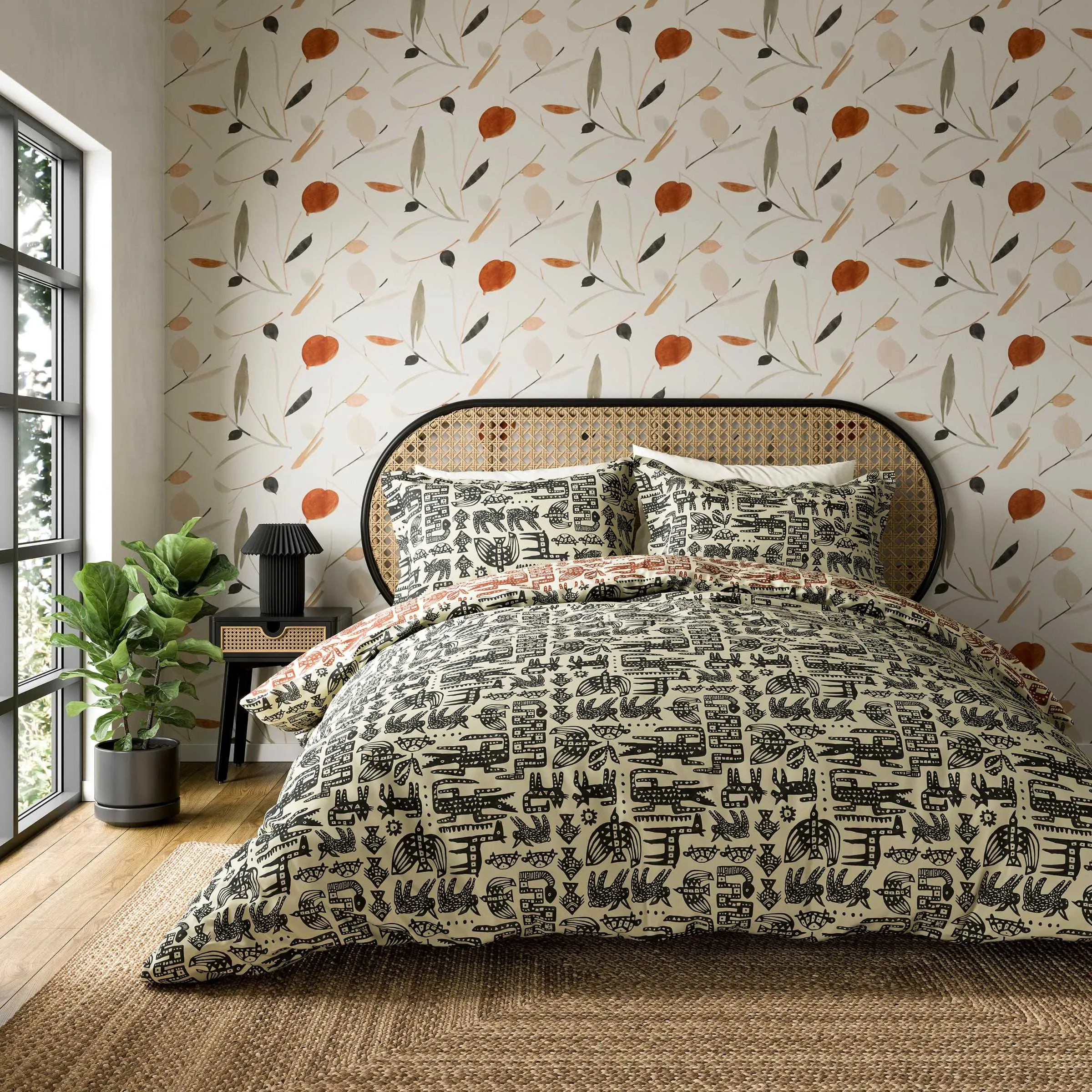 Twycross Single Duvet Cover Set - Liquorice, Cotton alternate view