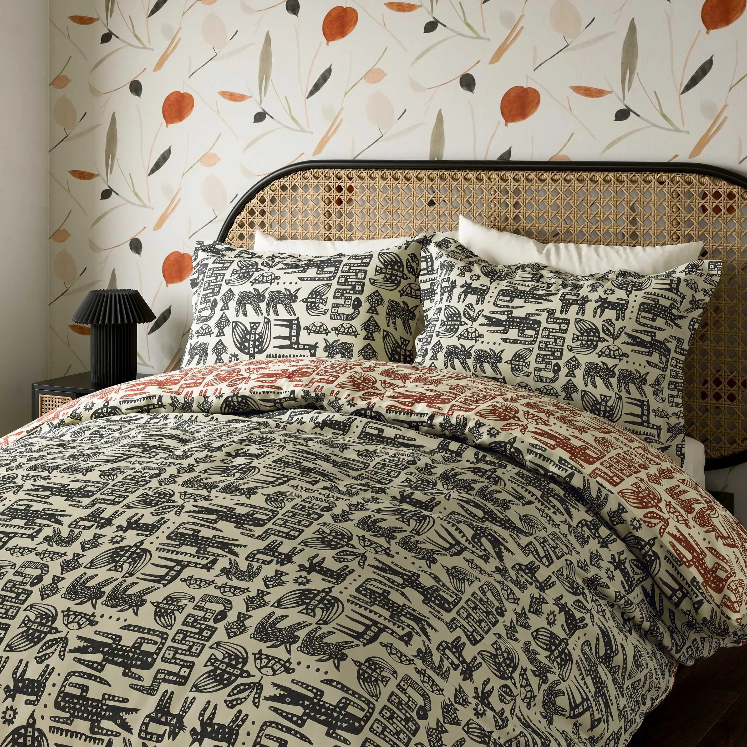 Twycross Single Duvet Cover Set - Liquorice, Cotton product