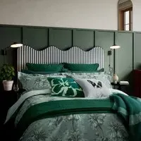 Double Duvet Cover Set Floral - Mint