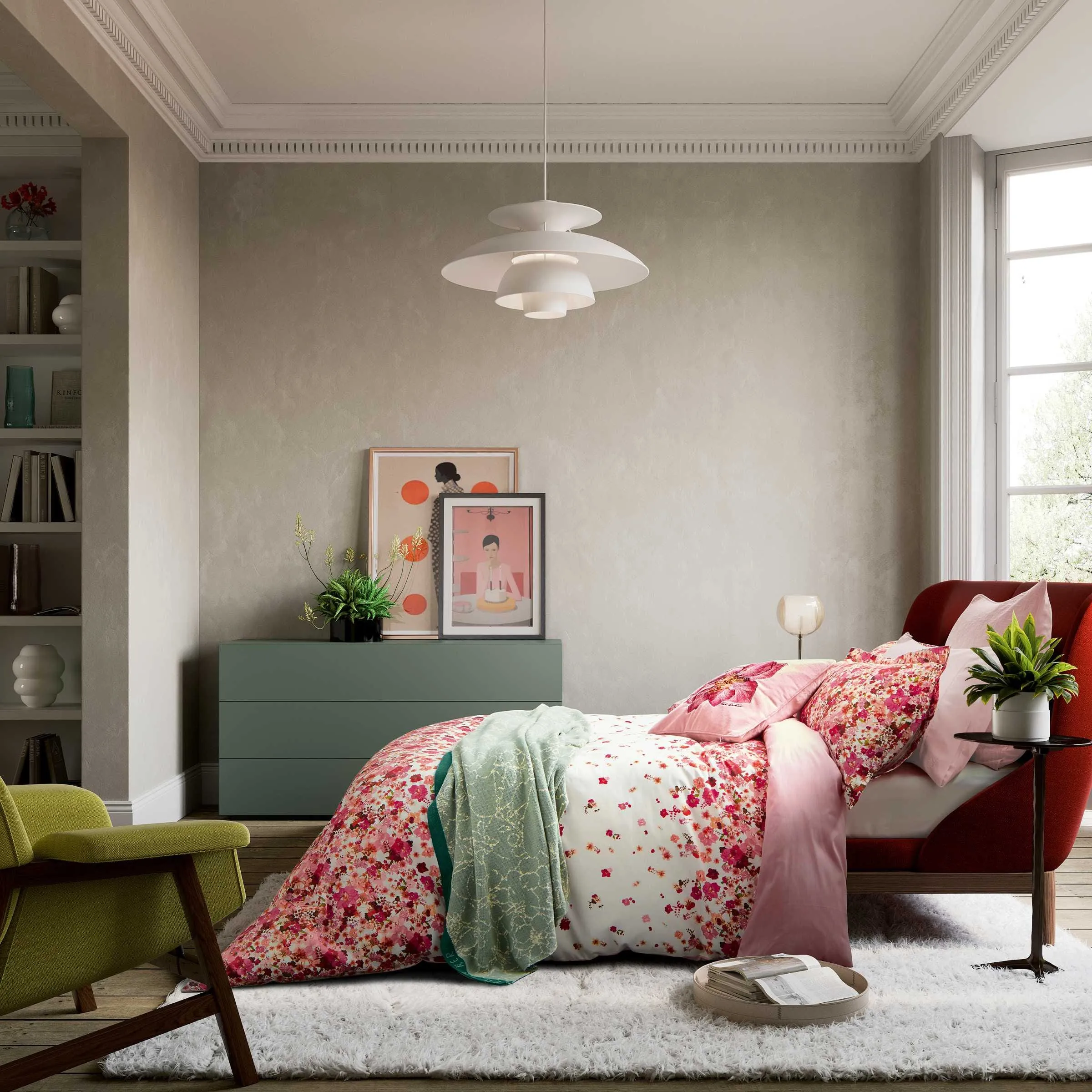 Double Duvet Cover Set - Multi, Cotton Sateen