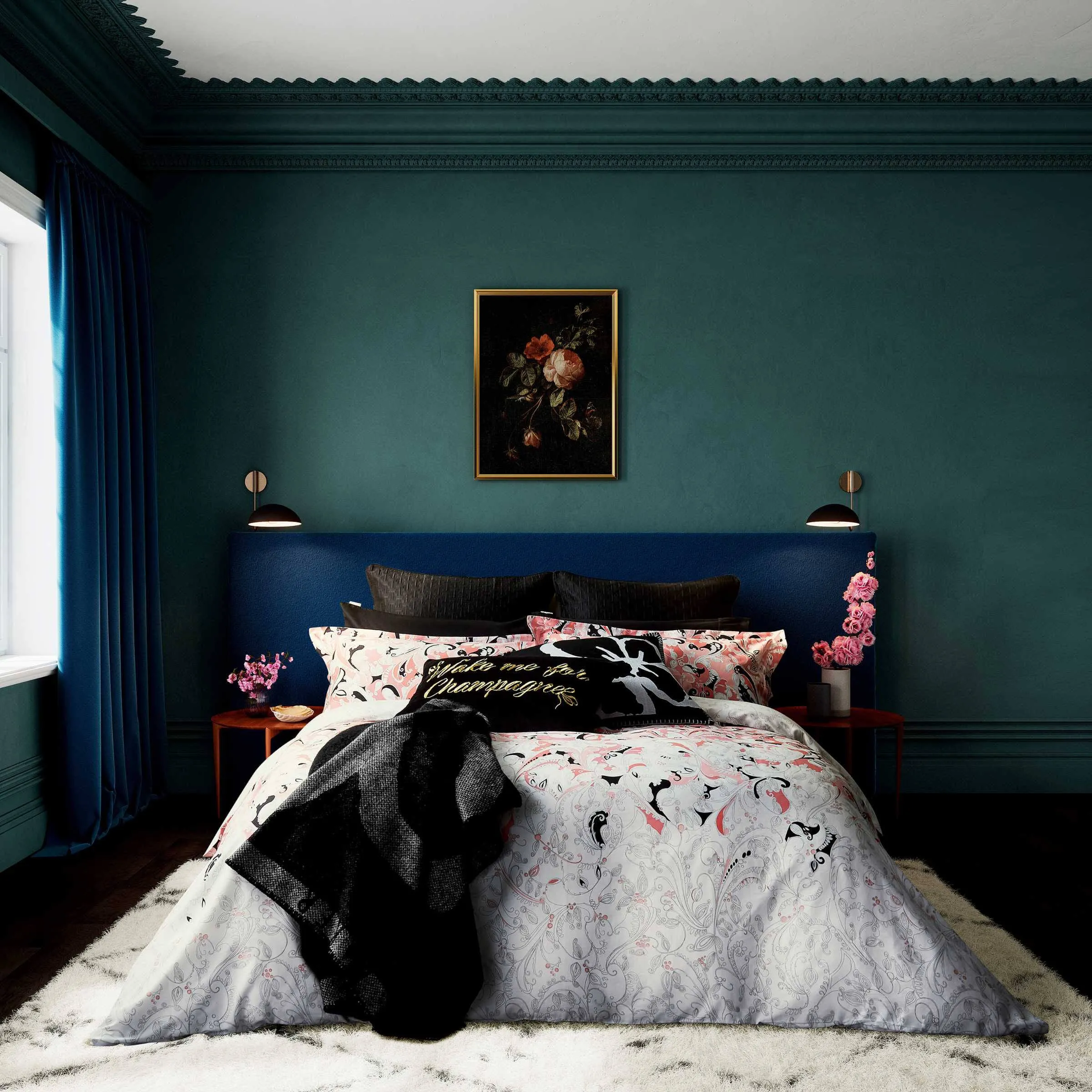 Double Duvet Cover Set with Paisley - Multi