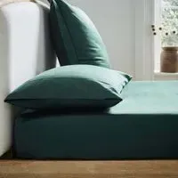 Double Fitted Sheet 250TC - Forest, Cotton