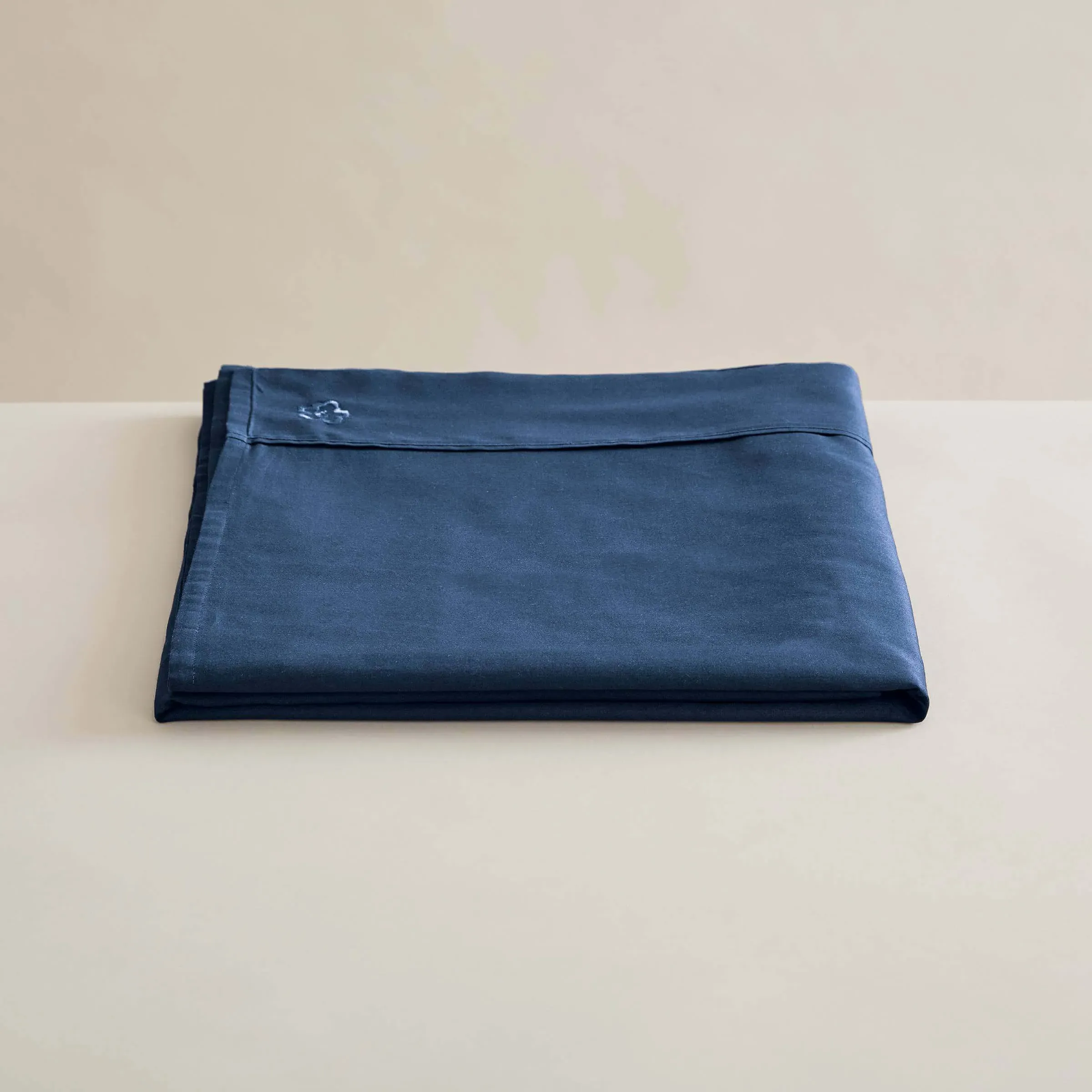Double Flat Sheet 250 Thread Count - Navy, Cotton