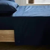 Double Flat Sheet 250 Thread Count - Navy, Cotton