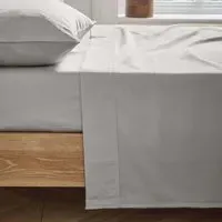 Double Flat Sheet 250 Thread Count - Silver, Cotton