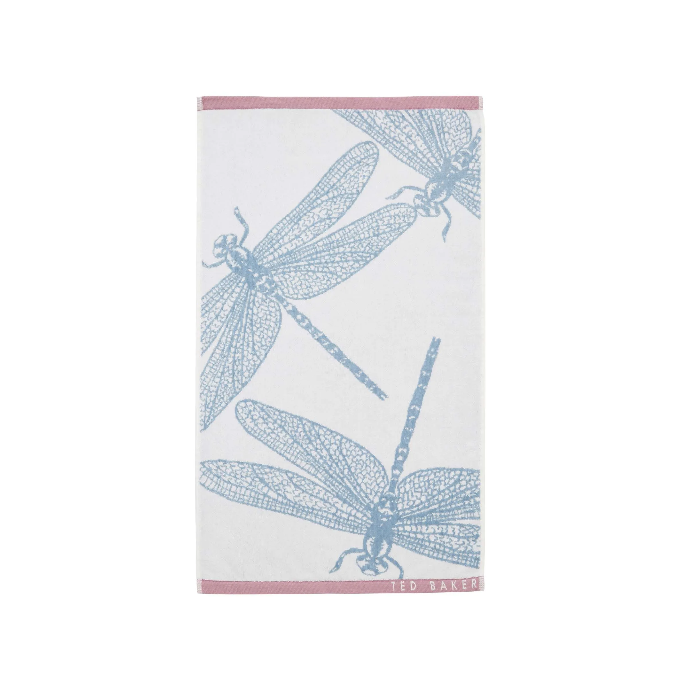 Dragonfly Hand Towel - Denim, Cotton Velour product