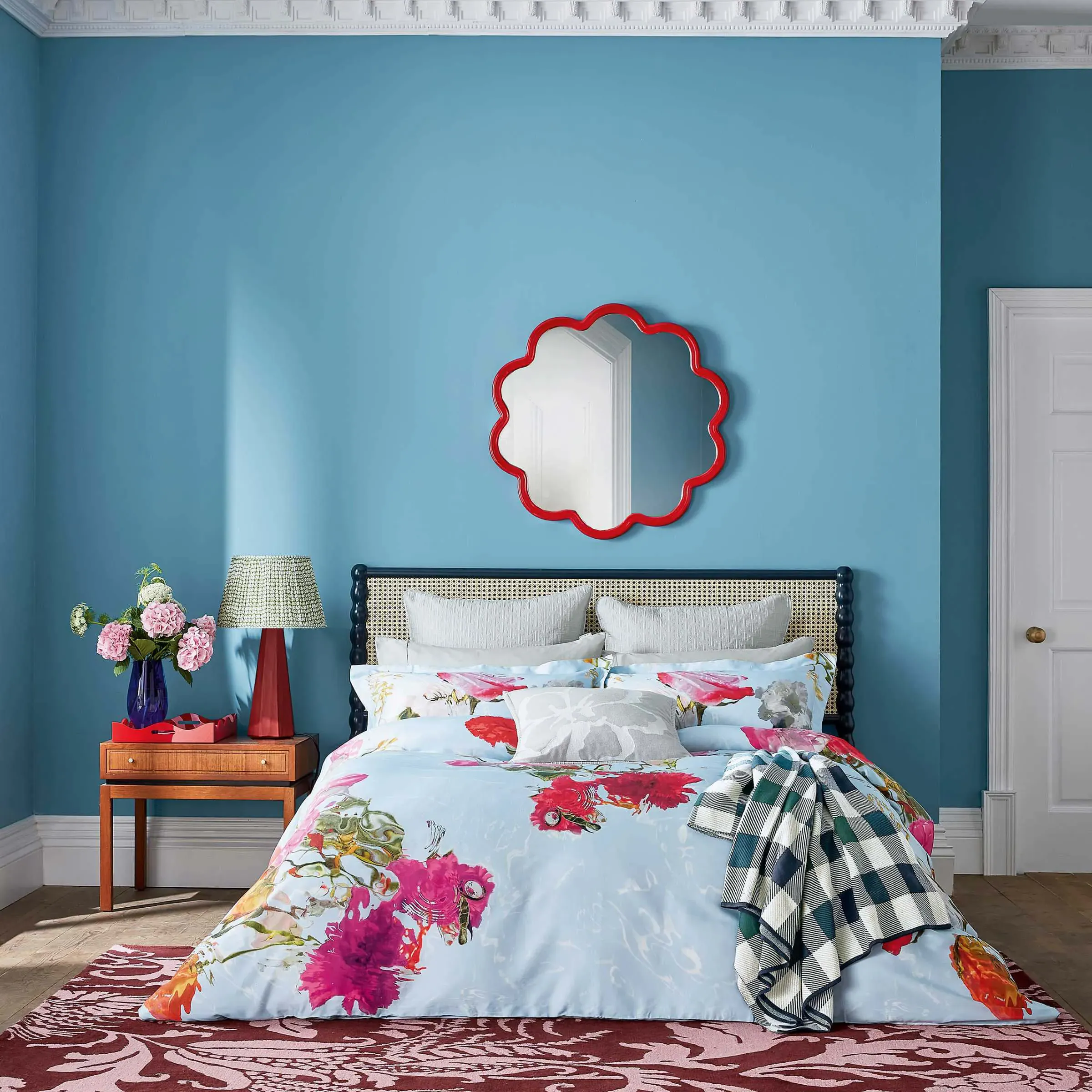 Floating Floral Single Duvet Cover Set - Multi, Cotton Sateen alternate view