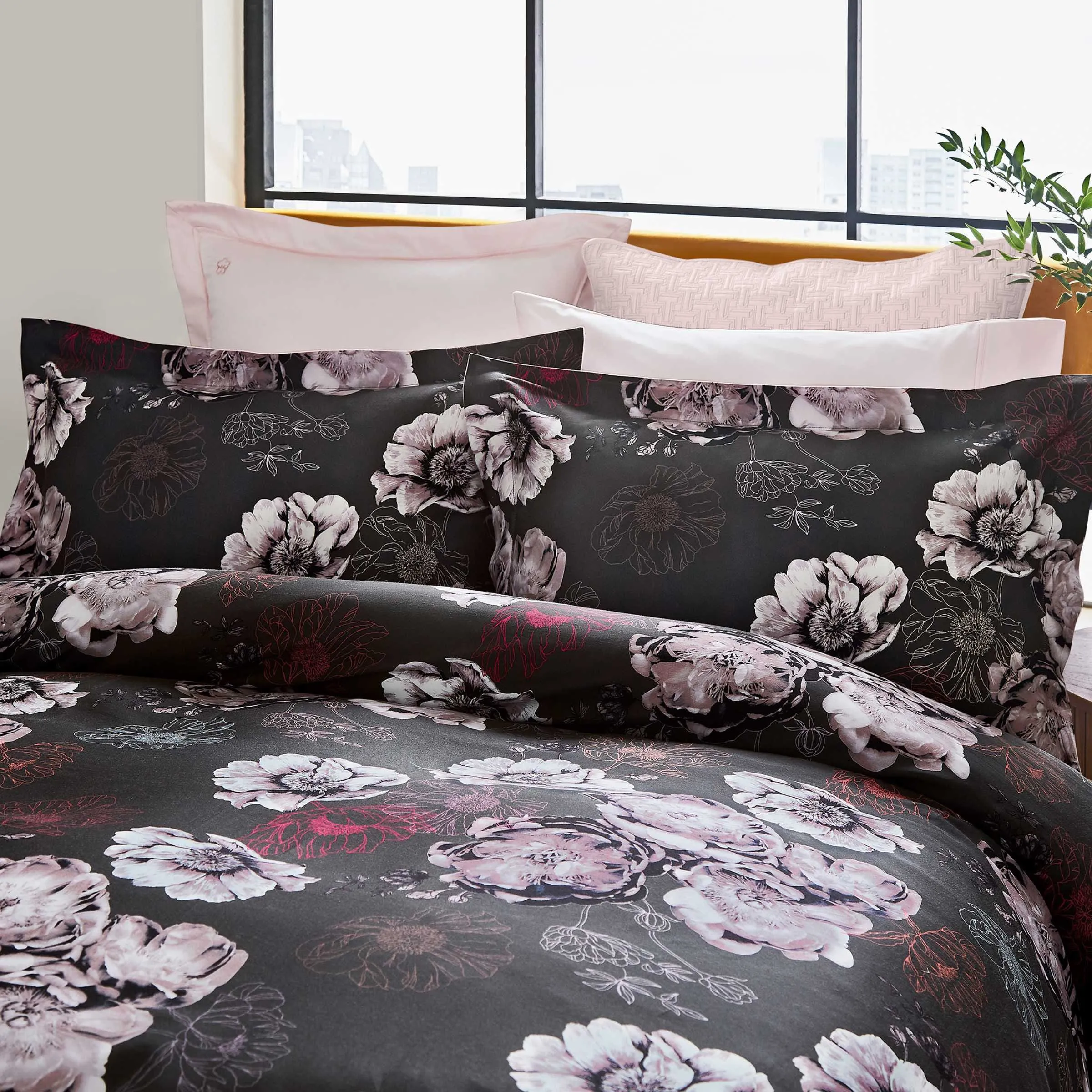 Fresh Start Single Duvet Cover Set - Charcoal product