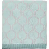 Geometric Throw Blanket - Opal, Cotton