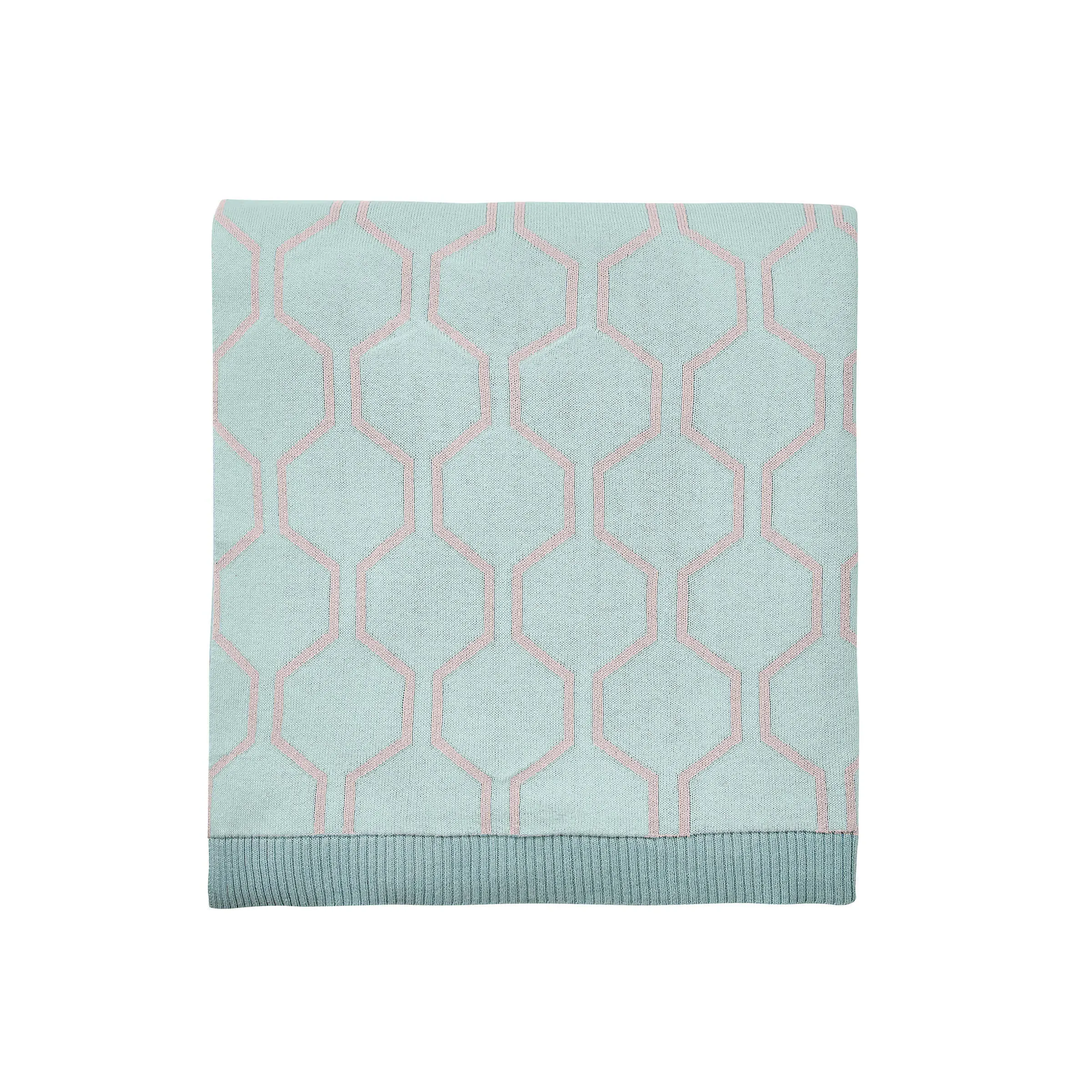 Geometric Throw Blanket - Opal, Cotton image