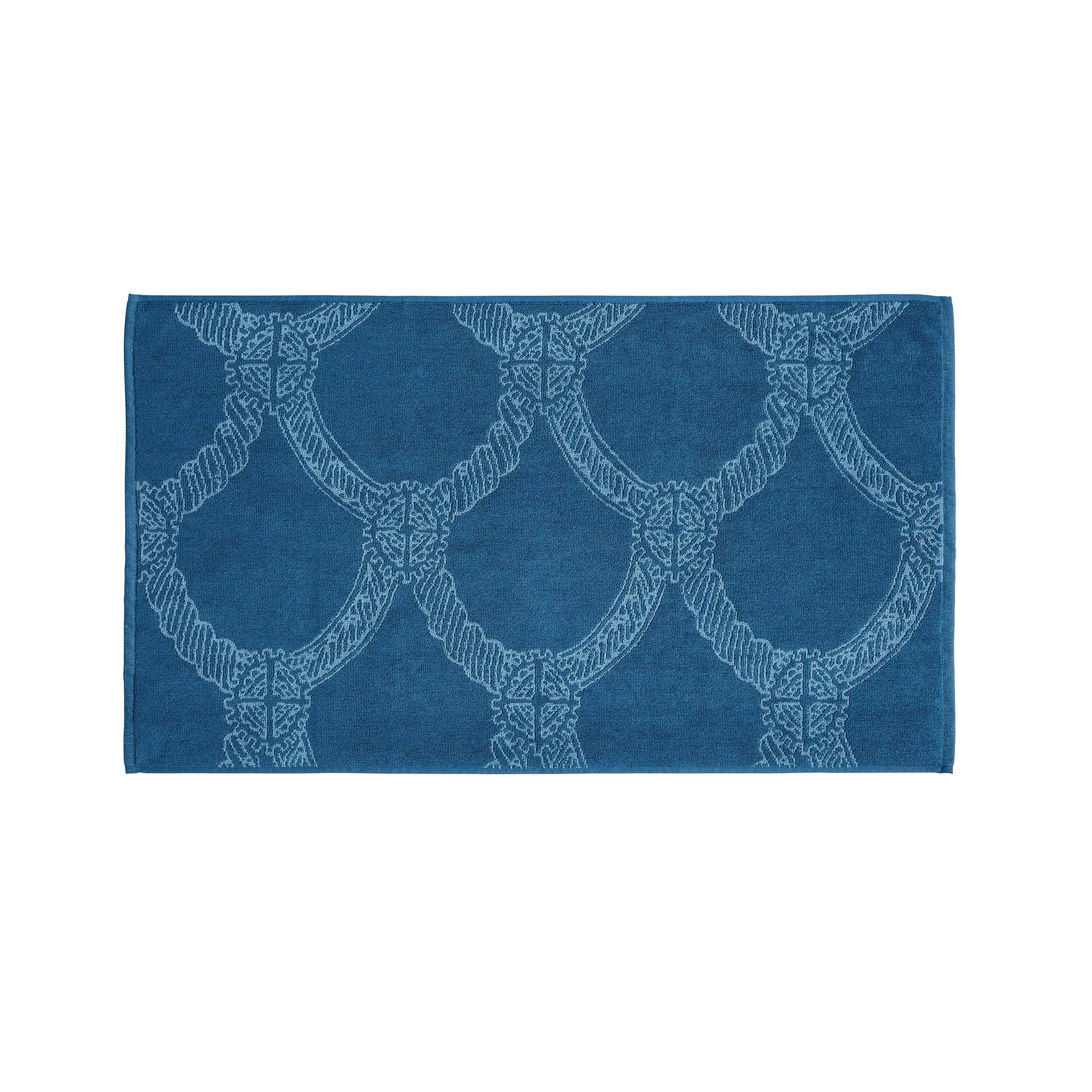 Hand Towel with Graphic Design - Denim, Cotton