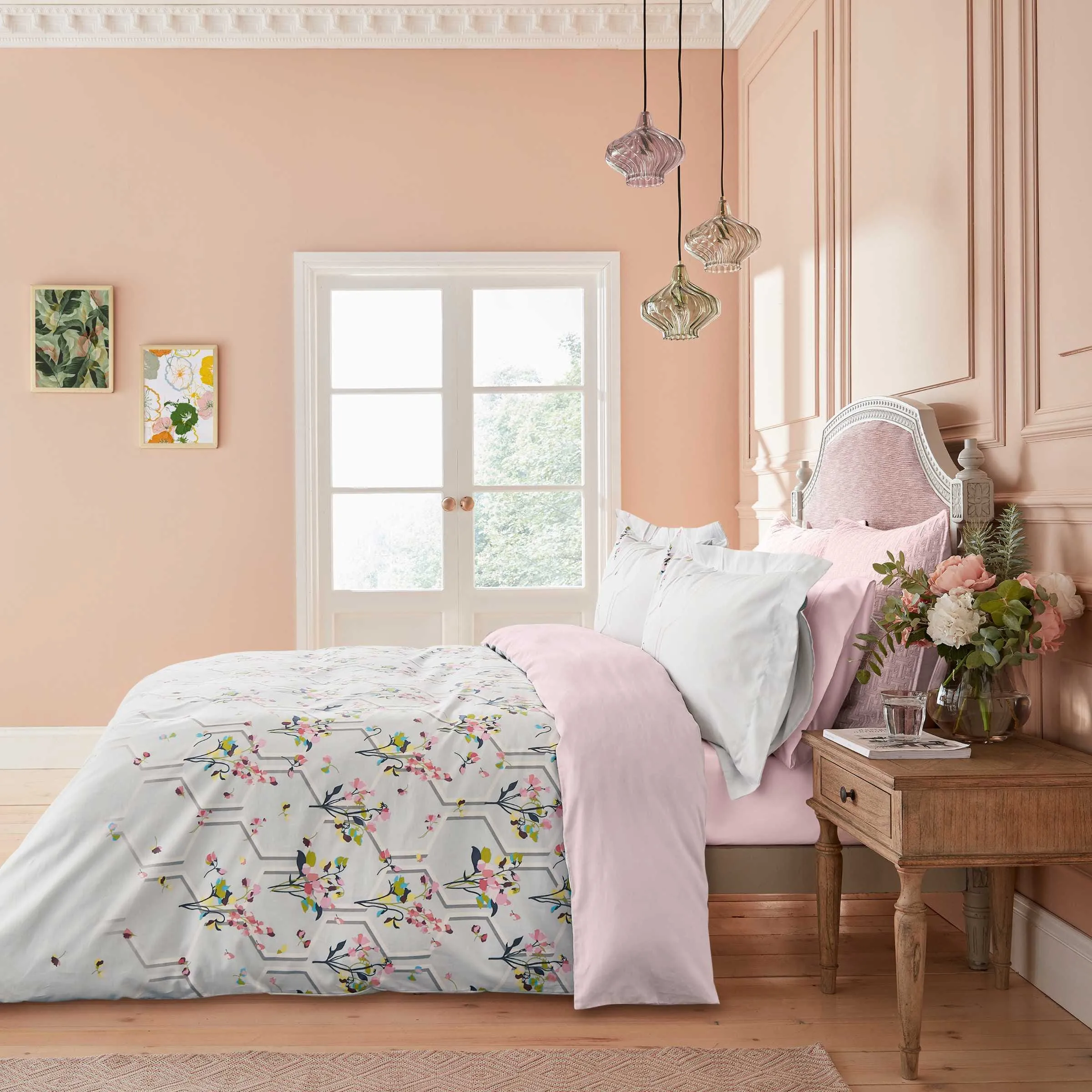 Peppermint Single Duvet Cover Set - Silver alternate view