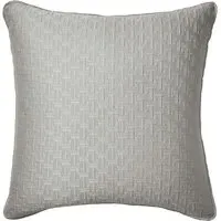 Quilted Sham Pillowcase - Silver, Polyester