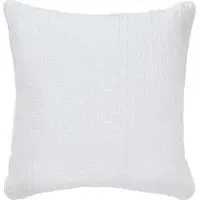 Quilted Sham Pillowcase - White, Polyester