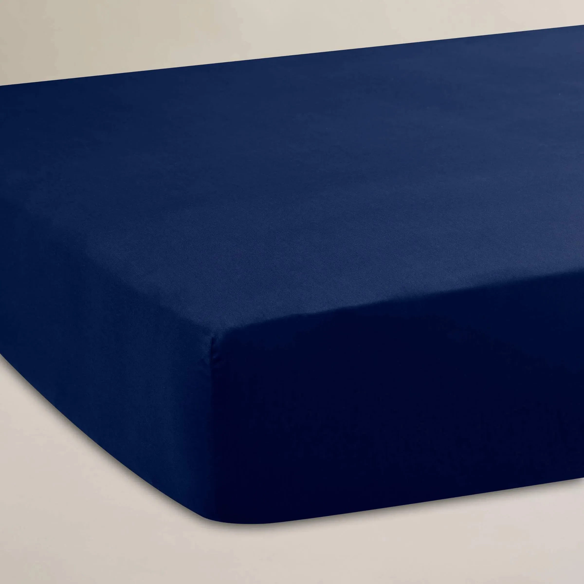 Single Fitted Sheet 250TC - Navy, Cotton